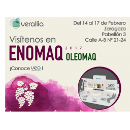 Visítenos en Enomaq - Oleomaq 2017 en la feria de Zaragoza del 14-17 de Febrero Visítenos en Enomaq - Oleomaq 2017 en la feria de Zaragoza del 14-17 de Febrero