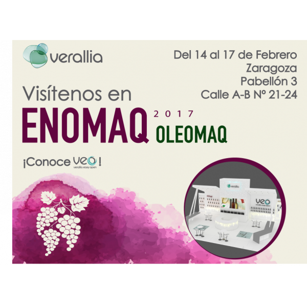 Visítenos en Enomaq - Oleomaq 2017 en la feria de Zaragoza del 14-17 de Febrero Visítenos en Enomaq - Oleomaq 2017 en la feria de Zaragoza del 14-17 de Febrero